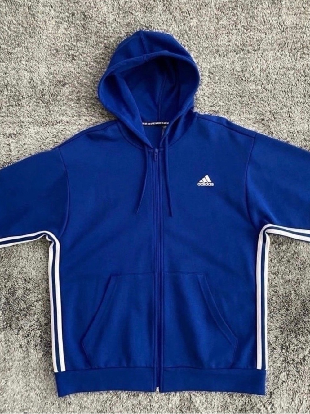 Men’s Adidas Hoodie, Full Zip, Size Large